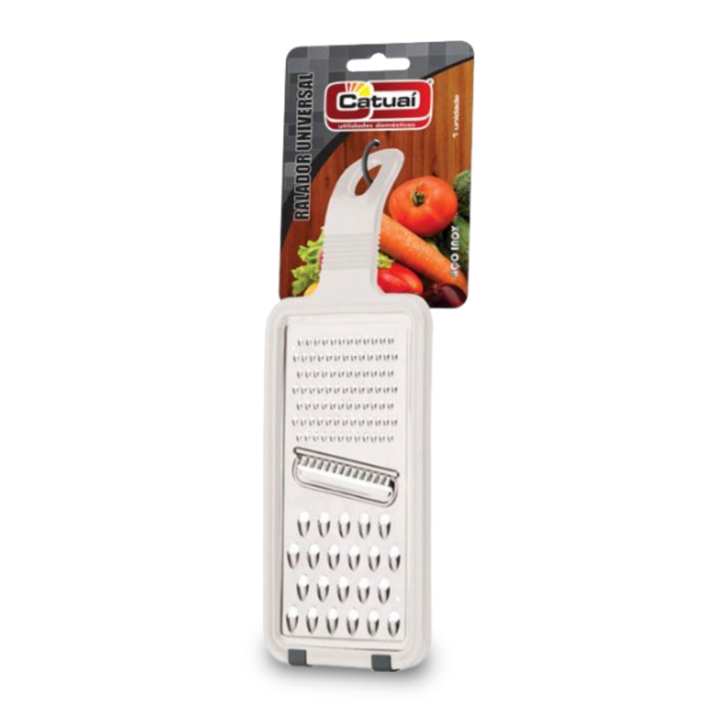 Ralador Universal Lamina Inox Branco Emborrachado Antiderrapante Legumes Queijo