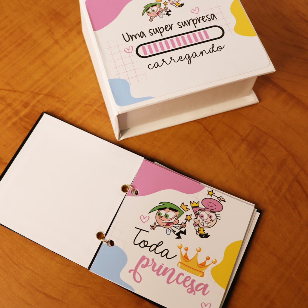 Mini Box "Vocês Foram Promovidos a Padrinhos!" Presente para padrinhos de batismo Padrinhos Magicos