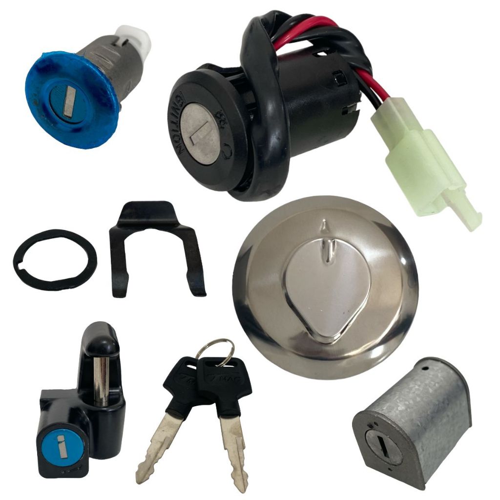 Kit Ignição Conjunto De Travas Honda Cg Titan Es/Ks Fan 125 2002 Até 2008