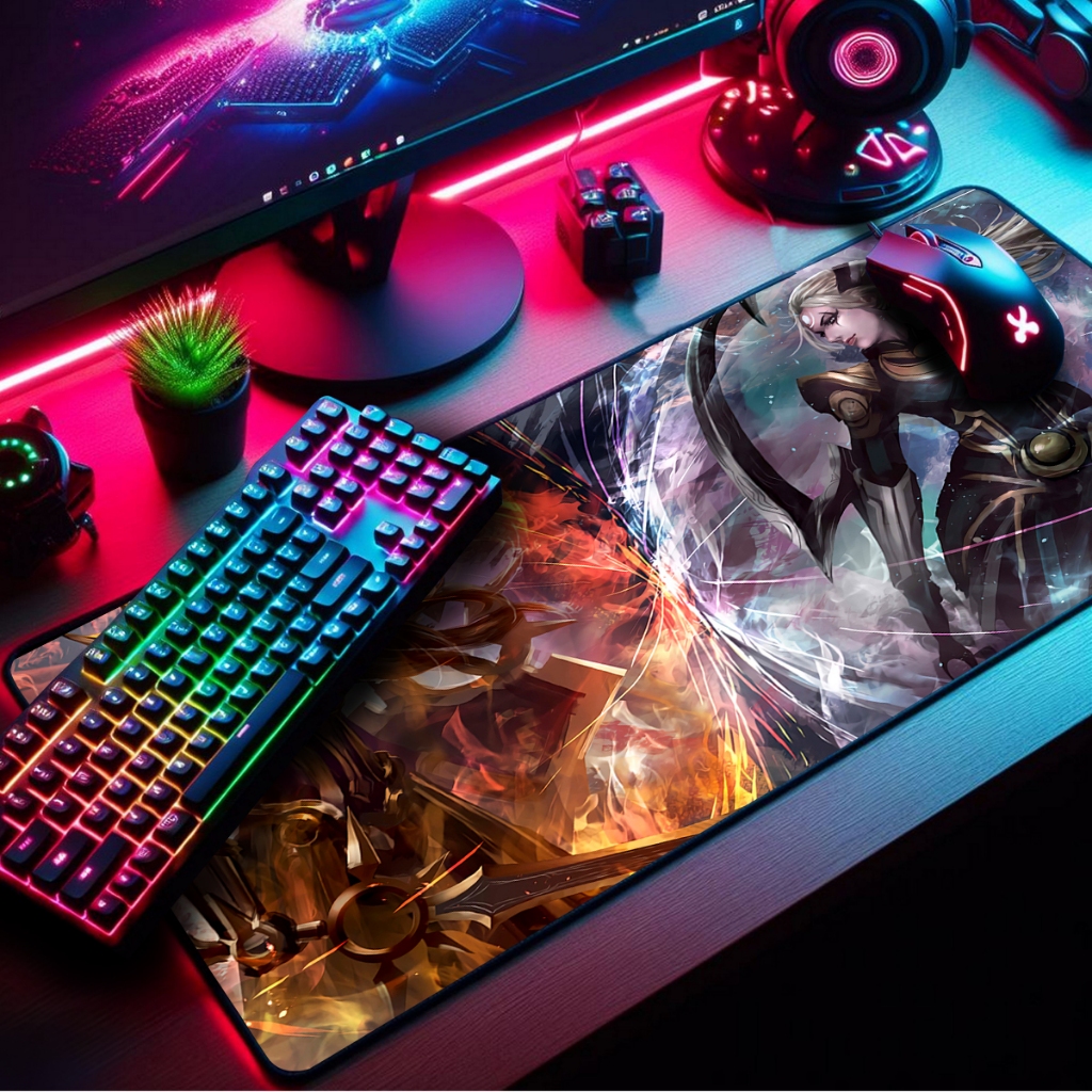 Mouse Pad Gamer Premium Extra Grande 120x60cm Borda Costurada Diversos Animes e Games em Oferta na Shopee