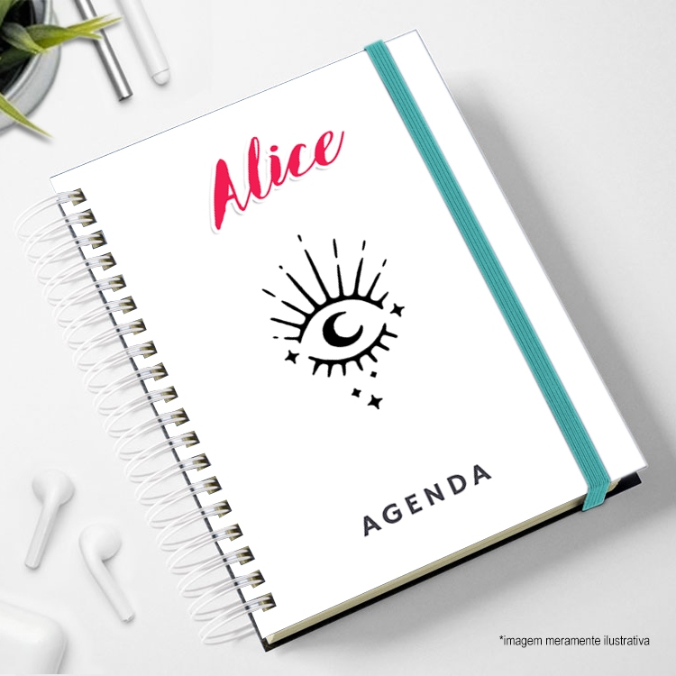 Agenda 2026 olho simbolo mistico de bruxa mágico Caderno supernatural planner