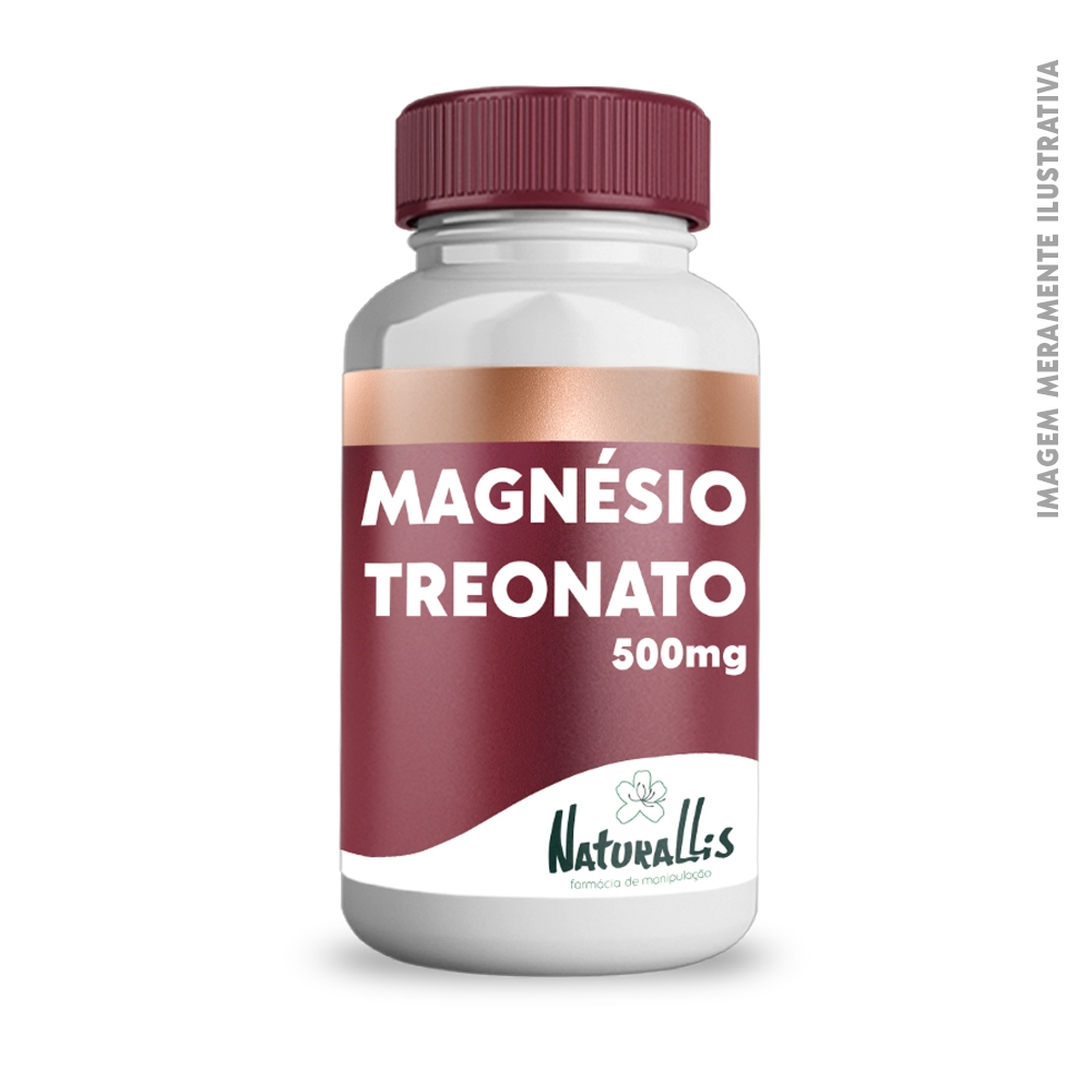 Magnésio Treonato 500mg - 60 ou 120 cápsulas em Oferta na Shopee
