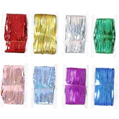 KIT 2 Cortina Metalizada Franja Festa Decoração Aniversário 1x2m holografica