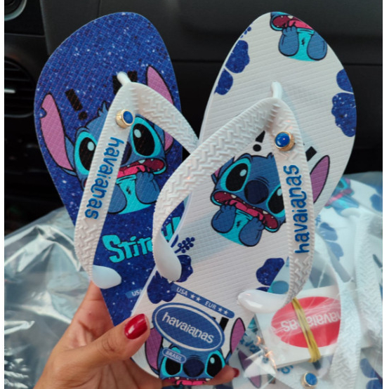 Chinelo Pingente Stitch Lilo Personagens Cores Exclusiva Linha Premium Envio Rapido Full Express Estoque Novo