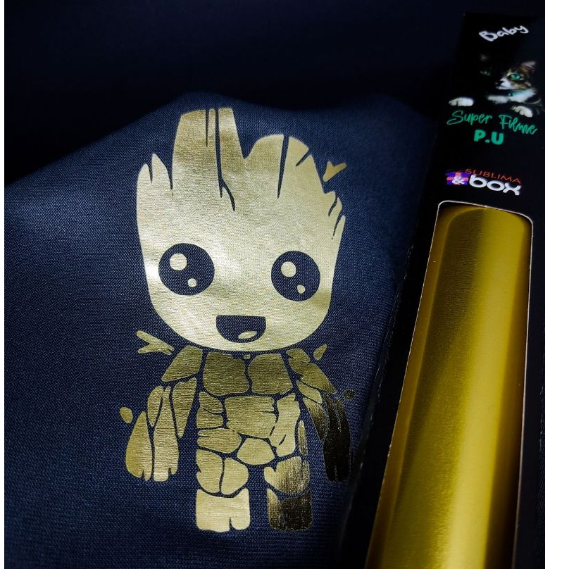 Filme de Recorte P.U - Baby - Metalizado| Metallic| Metalic Dourado Sublima&Box 24cmx1metro em Oferta na Shopee