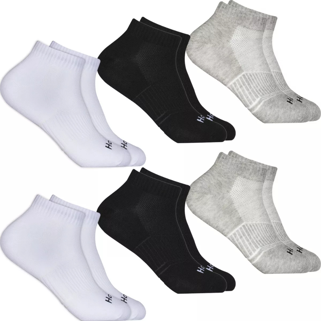 Kit 6 Pares Meias Cano Curto Baixo Hoahi Soquete Tornozelo Discreta Confortável Algodão Masculina Feminina Sapatilha em Oferta na Shopee