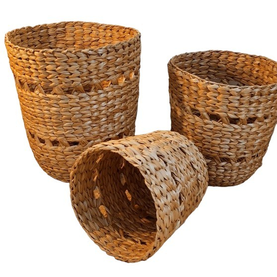 Cestos Taboa Vazado Vaso de Planta Coisas Diferentes Para Casa Decoração Artesanato Natal