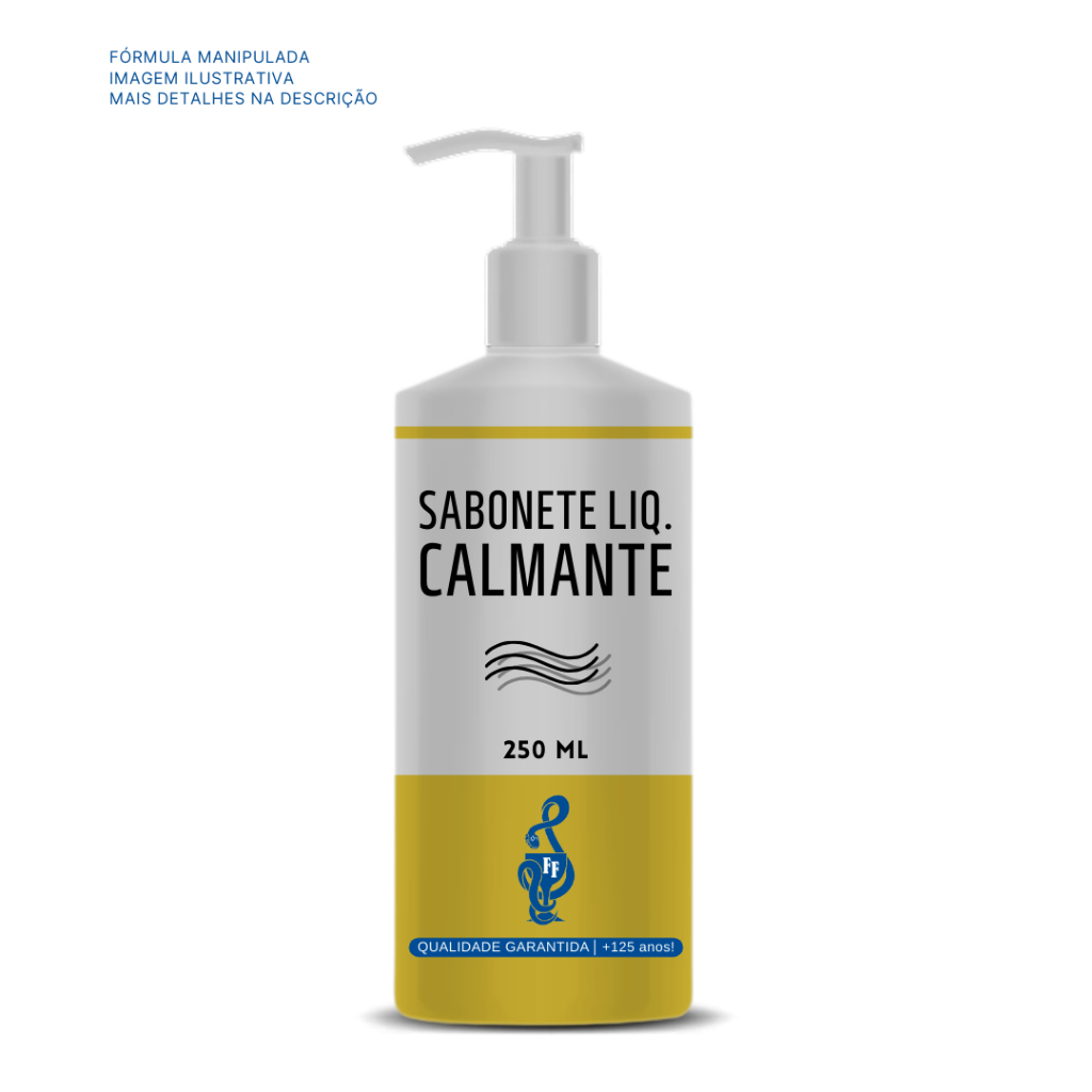 Sabonete Liquido Calmante 250mL - ( Com extrato de calêndula, camomila e aveia )