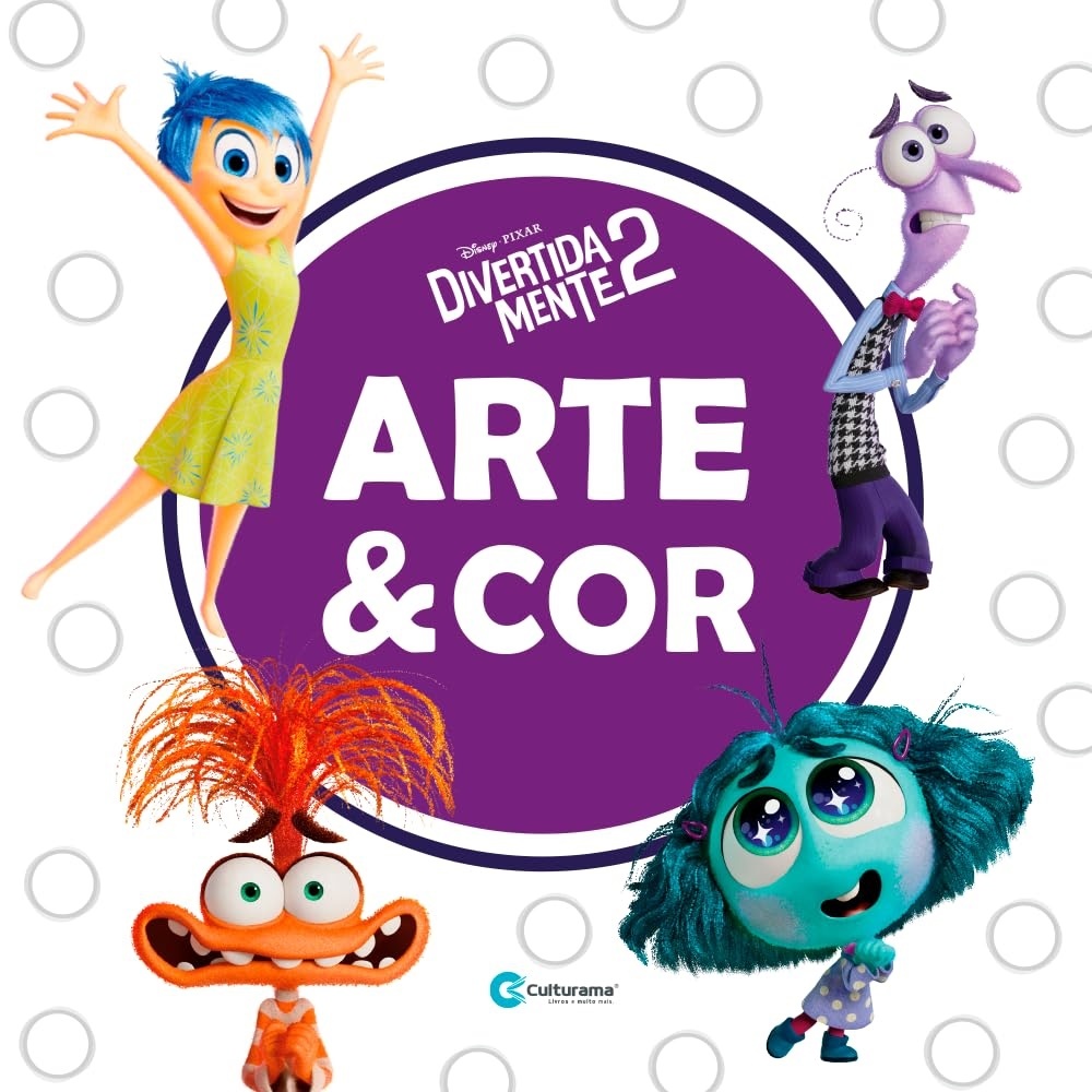 Livro Grande De Colorir Divertida Mente 2 Disney Pixar