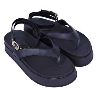 Sandalia Feminina Papete Plataforma Preta em Oferta na Shopee