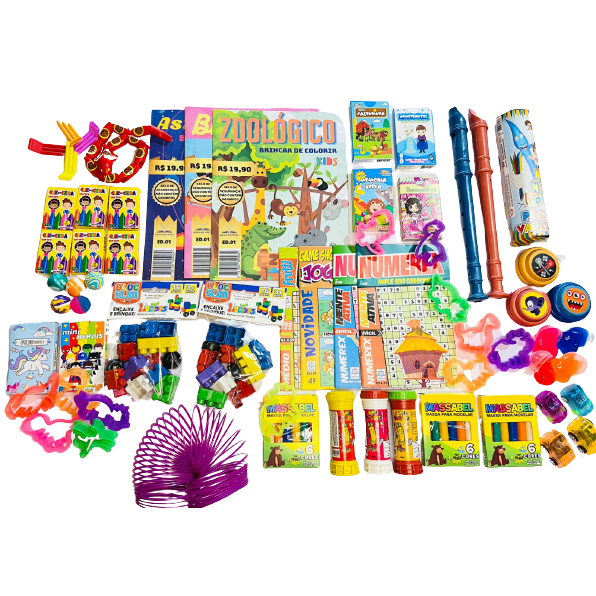 Kit 50 Prenda Festa Criança Brinquedos Lembrancinha Infantil Kit Festa Aniversario Quermesse novo em Oferta na Shopee