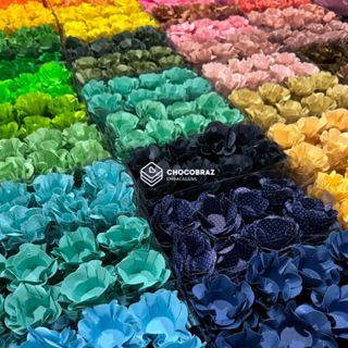 40~200 Forminhas de Doces Finos Flor Luxo Casamento Festa 50 Cores em Oferta na Shopee