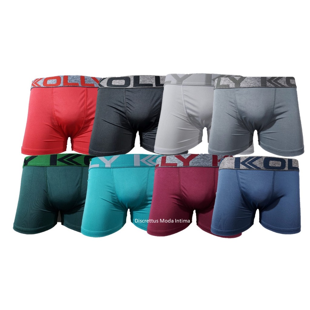 Cueca Boxer Masculina Kolly Original Microfibra INFANTIL - ADULTO - PLUS SIZE - Cuecas Box Tamanho Especial