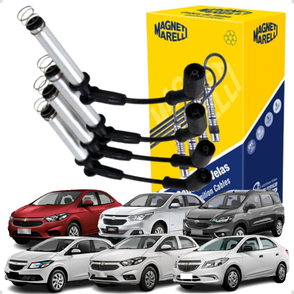 Jogo Cabo de vela de Ignição Original  Prisma Onix Cobalt Spin 1.8 1.4 1.0 8V em Oferta na Shopee