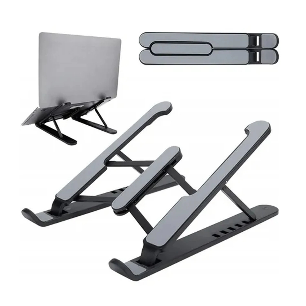 Base Para Notebook Suporte  De Mesa Universal E Tablet Dobrável Materiais Portatil Regulável