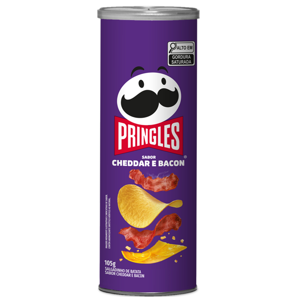 Salgadinho Batata Frita Pringles® Cheddar e Bacon 105g em Oferta na Shopee