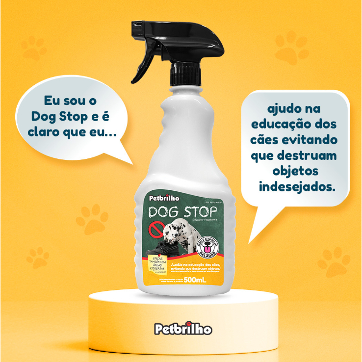 Dog Stop Educador Repelente - Identificar objetos proibidos - 500ml PETBRILHO