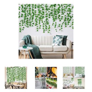 30 Metros Trepadeira Artificial Hera Corrente Folhagens Pendente Pacote Ramas Realista em Oferta na Shopee