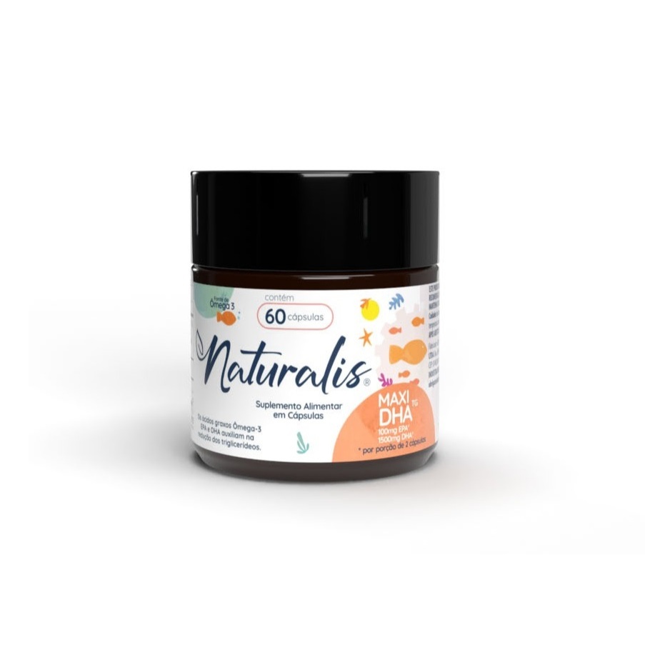 Ômega 3 Maxi DHA Naturalis 1500mg DHA 60 Cáps