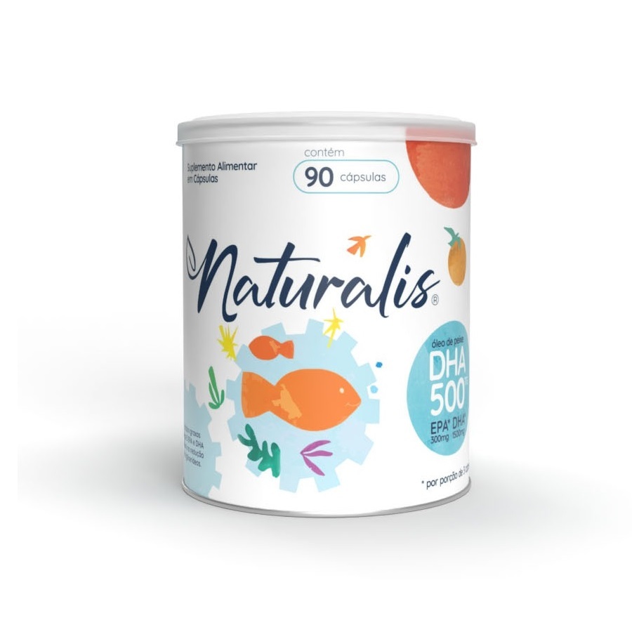 Ômega 3 DHA 500 Naturalis 1500mg DHA 90 Cápsulas