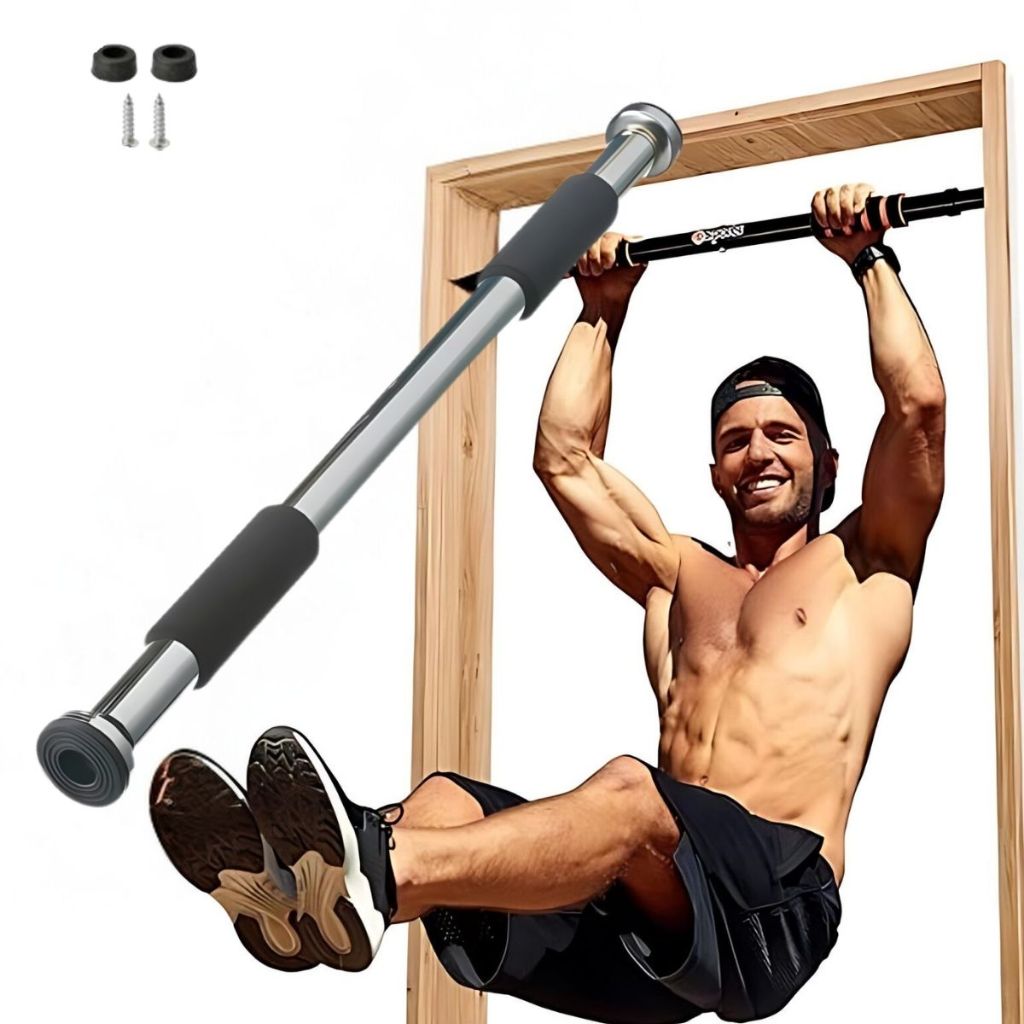 Barra Fixa Ajustável De Porta Aço Multifuncional Exercício Musculação Crossfit Parede Treino Fitness