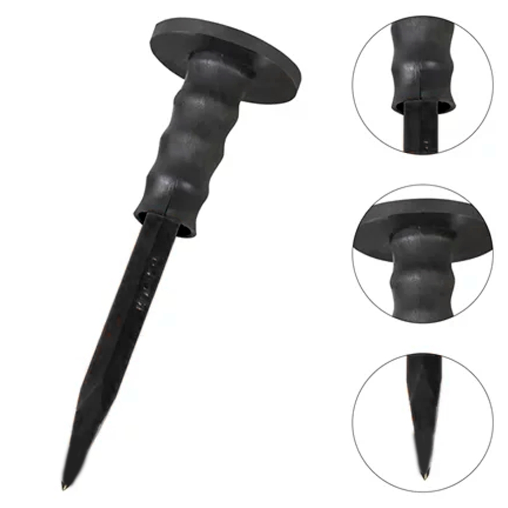 Ponteiro Manual Com Empunhadura Emborrachada De Proteção 10 Pol. Encaixe Sextavado 250mm em Oferta na Shopee