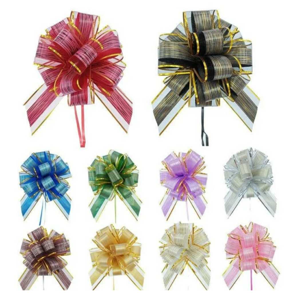 Laço Para Presente Flor Com/10 Uni Sortido P/ Cesta em Oferta na Shopee