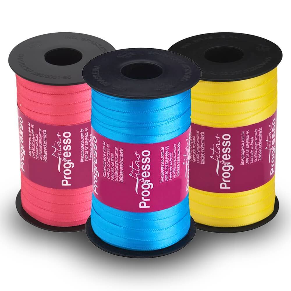 Fita de Cetim 07mm Progresso Face Simples N°01 100m - Grade 1 em Oferta na Shopee