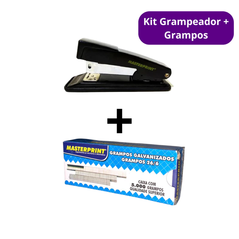 Grampeador + 5.000 Grampos: Só R$ 14,77! 📎
