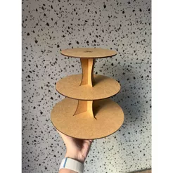 Suporte para Balas e Doces em MDF 3mm 3 andares
