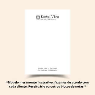 Blocos Receituários Personalizados - Médico Dentista Nutricionista Fisio Psicólogo Anotação