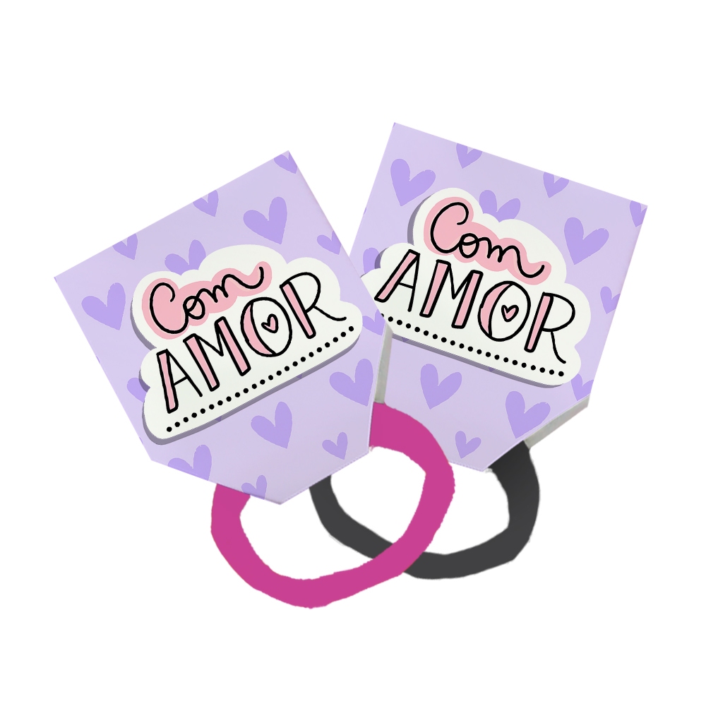 40 Xuxinha Rabicó Amarrador Tag Lembrancinha Frase Com Amor Fundo Lilás Bebê Corações