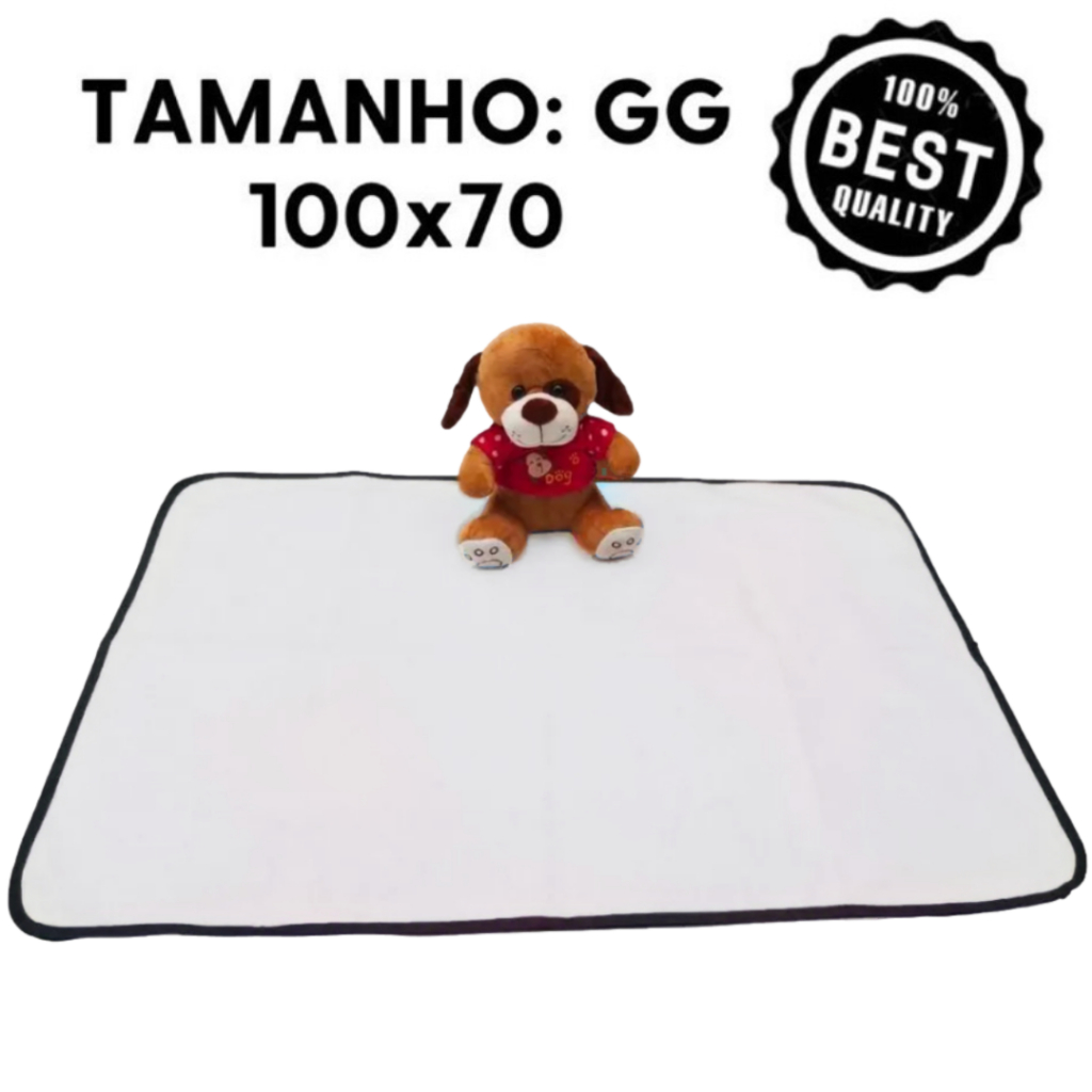 1 Tapete Higiênico Lavável - Super Absorção 100x70 - 200 lavagens