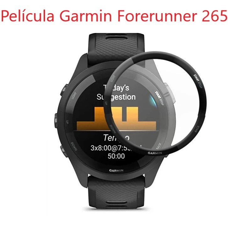 Película de 3d p/Smartwatch Para Garmin Forerunner 265 46mm Love Watch