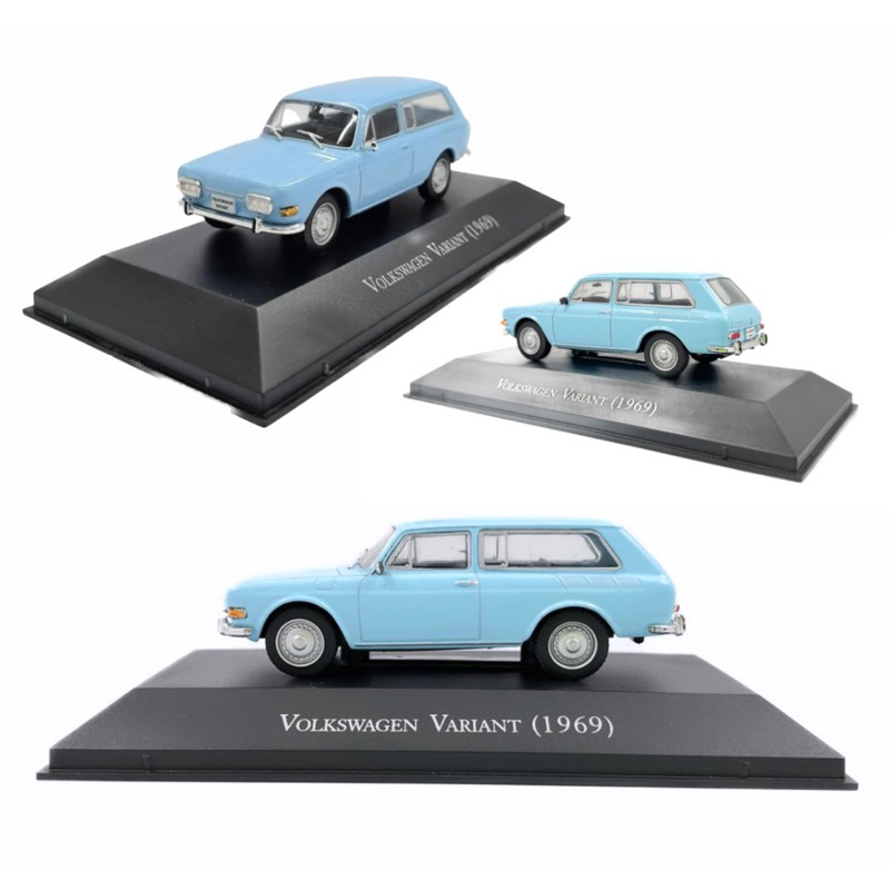 Miniatura Volkswagen Variant 1969 1/43 Coleção Carros Inesqueciveis do Brasil