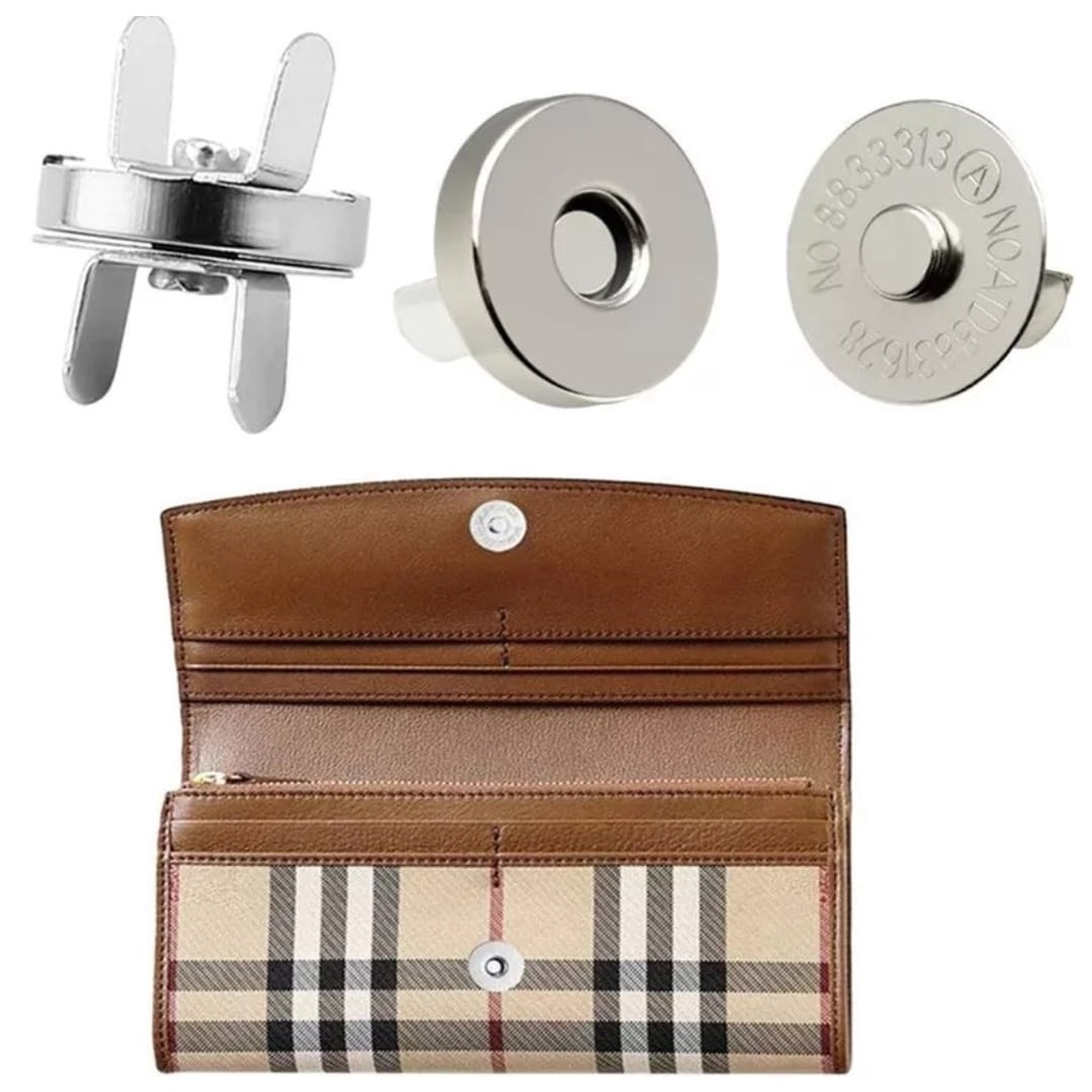 Botão de Imã Magnético Imantado Níquel 14mm  - Fecho para Bolsa e Carteira em Oferta na Shopee