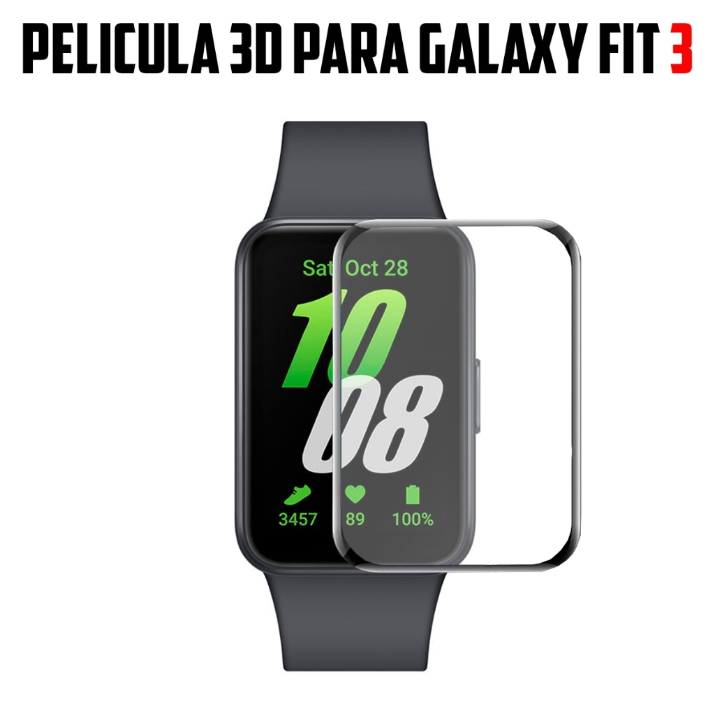 Película de 3D Compatível para Smartwatch Galaxy Fit3 Sm-R390 em Oferta na Shopee