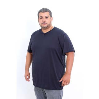 Camiseta Plus Size Dry Fit Gola V