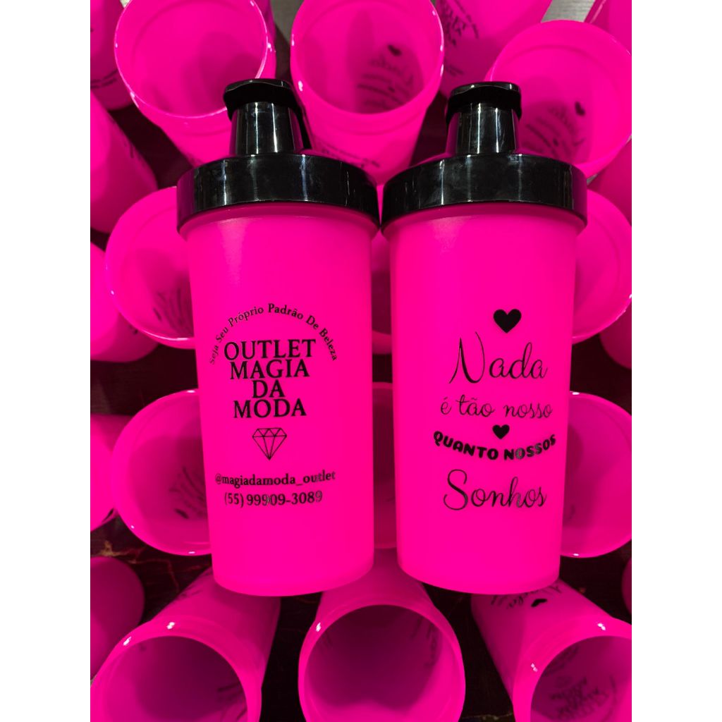 Kit Coqueteleira 700ml Personalizada Academia | Shakeira Fitness Brinde