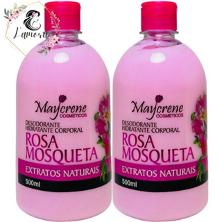 kit 2 Desodorante Hidratante Corporal Rosa Mosqueta 500 ml Maycreme em Oferta na Shopee