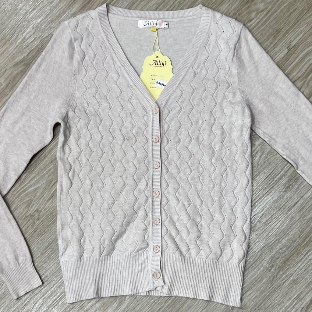 Casaco Cardigã Modal MANCHADO Outono Inverno Trabalhado Com Botões Gola V em Oferta na Shopee