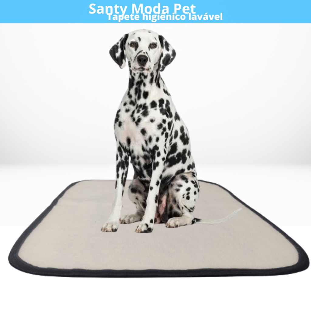 Kit 3 tapete higiênico lavável cães, GG. Tam. 100 x 90 cm, sanitário pet reutilizável.