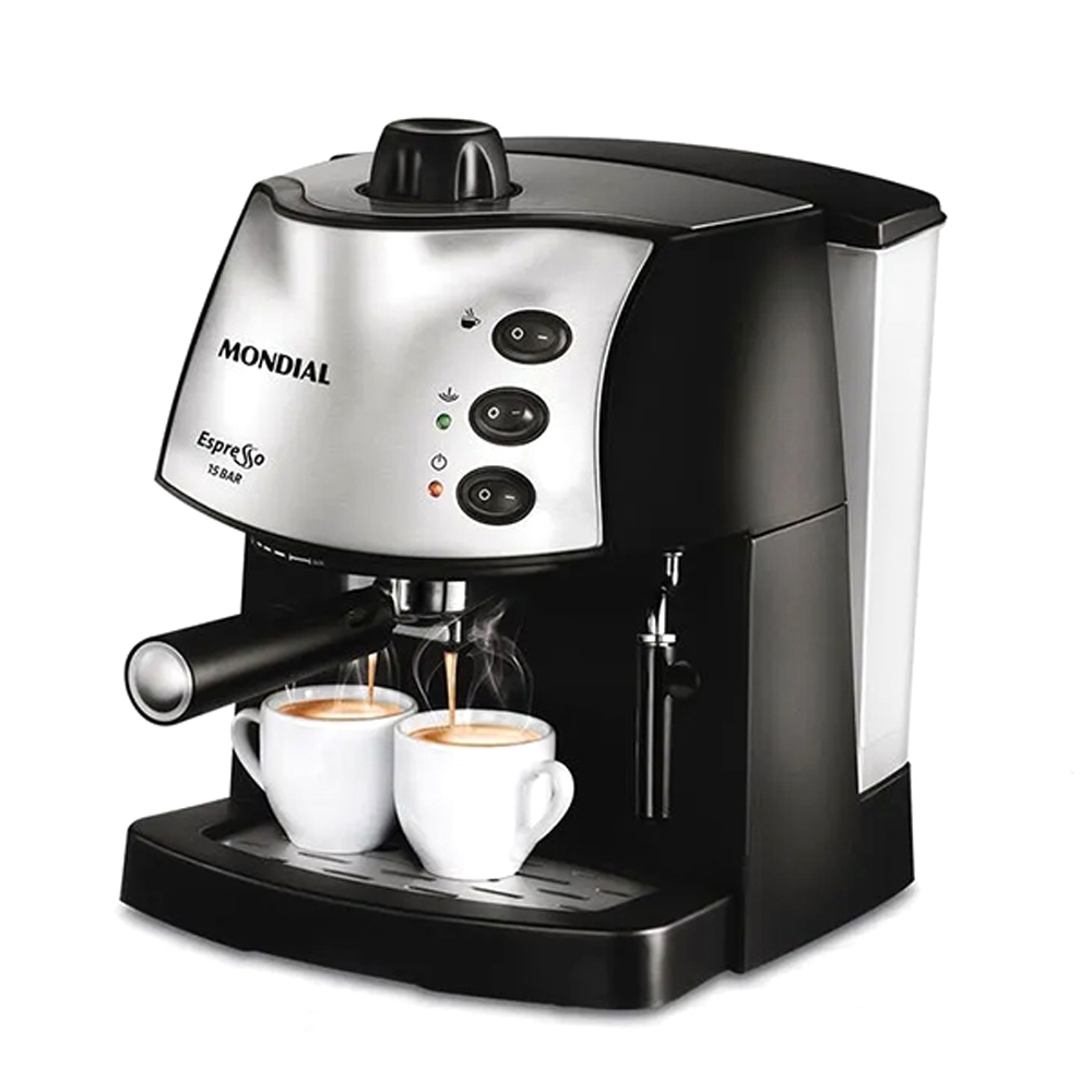 Cafeteira Expresso Máquina de Café Cremoso Coffee Cream Premium C-08 800W 220V Preto Mondial em Oferta na Shopee