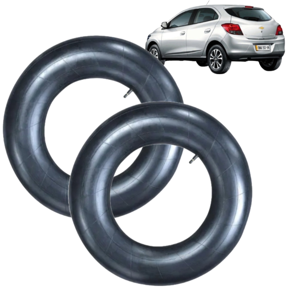 Kit 2 Câmaras De Ar Para Pneu Carro Passeio Aro 13 Ou 14 165/70-13 175/70-14
