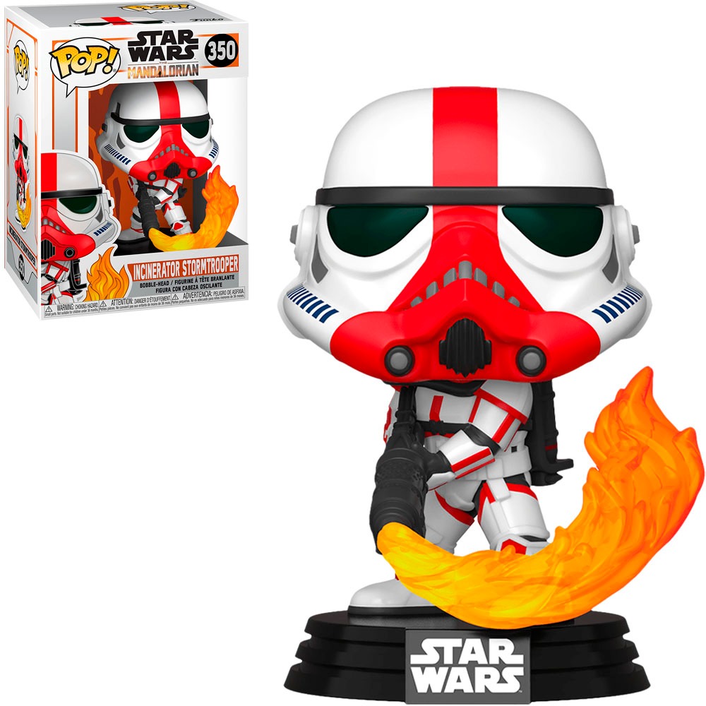 FUNKO POP STAR WARS THE MANDALORIAN - INCINERATOR STORMTROOPER 350 NOVO ORIGINAL