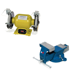 Morsa n 6 s/ mordente + Motoesmeril 300W Menegotti em Oferta na Shopee