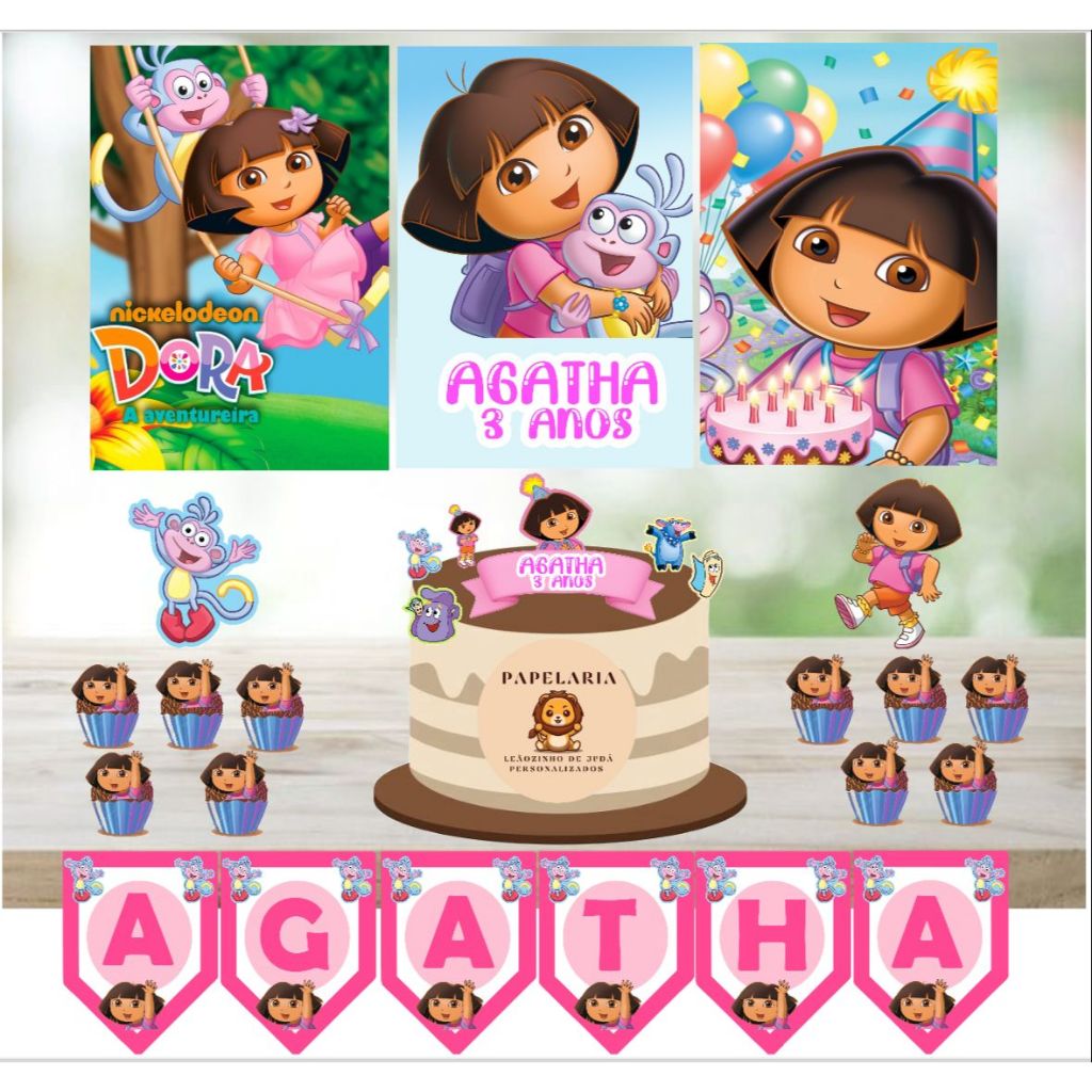 Kit Festa Dora Aventureira em Oferta na Shopee