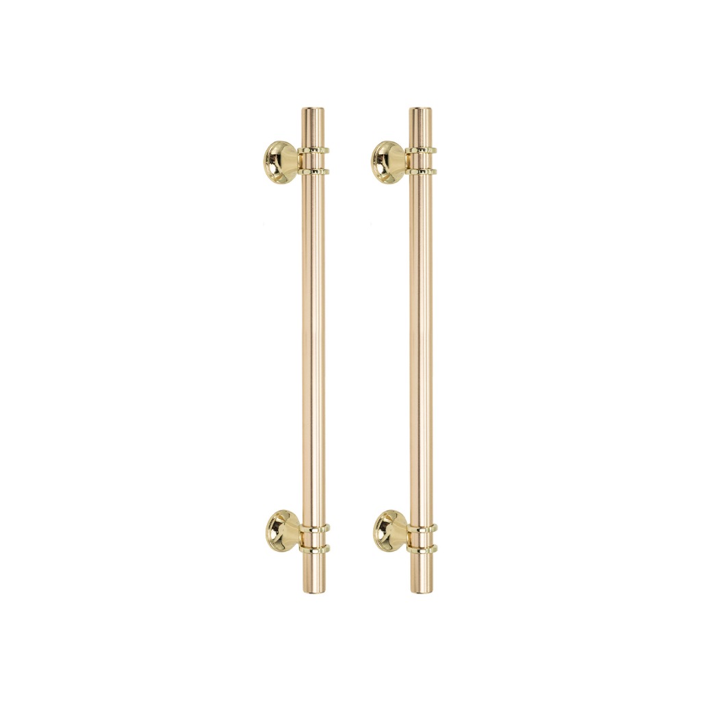 2 Puxadores Sofisticado Para Gavetas Armários Gaveteiros Modelo Enlace 192mm