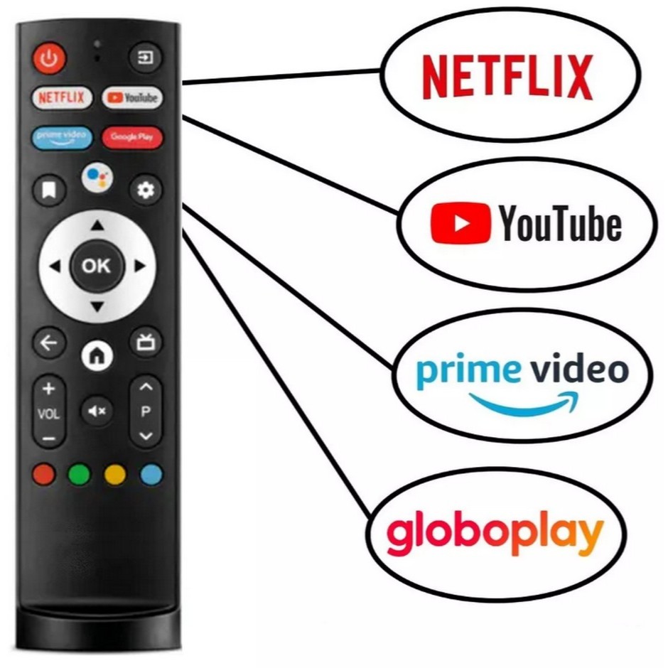Controle Para Smart Tv Aiwa Aws-tv 32 43 50 Polegadas