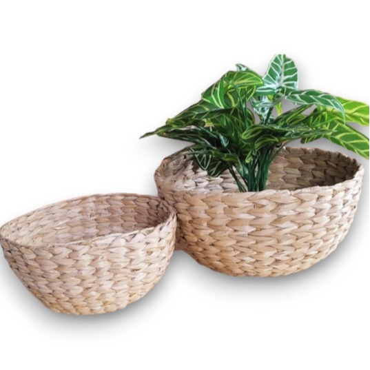 Kit Cestas de Taboa Decoração Elegante Coisas Diferentes Para Casa Artesanato Natal